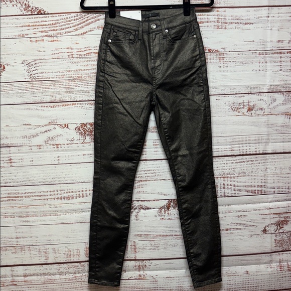 7 for All Mankind High Waist Gwenevere Skinny Ankle Pants - Picture 4 of 8